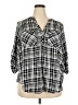 Torrid 100% Polyester Black 3/4 Sleeve Blouse Size 2X Plus (2) - photo 1