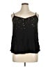 Jennifer Lopez 100% Rayon Black Sleeveless Blouse Size XL - photo 1