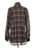 Lovestitch 100% Cotton Plaid Brown Long Sleeve Button-Down Shirt Size S - photo 2