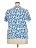 Kim Rogers Blue Short Sleeve Blouse Size XXL - photo 2