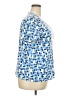 Kim Rogers Blue Short Sleeve Blouse Size XXL - photo 4