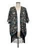 Romeo & Juliet Couture 100% Polyester Black Kimono Size Med - Lg - photo 1