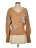 Twinset Floral Tan Pullover Sweater Size S - photo 1