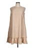 Shein 100% Polyester Solid Tan Casual Dress Size L - photo 1