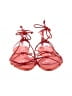Vince. 100% Leather Red Orange Sandals Size 8 - photo 2