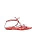 Vince. 100% Leather Red Orange Sandals Size 8 - photo 1