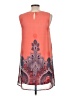 Blu Pepper 100% Polyester Paisley Orange Casual Dress Size L - photo 2