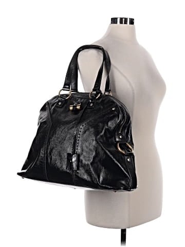Yves Saint Laurent Rive Gauche Leather Shoulder Bag (view 2)