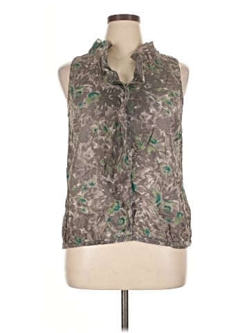 Ann Taylor LOFT Outlet Sleeveless Button-Down Shirt (view 1)