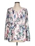 Torrid 100% Polyester Pink Long Sleeve Blouse Size Lg Plus (0) - photo 1