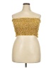 Shein 100% Polyester Yellow Sleeveless Blouse Size 2X - photo 1