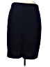 St. John Collection Solid Black Blue Wool Skirt Size XL - photo 2