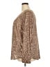 Torrid Metallic Gold Long Sleeve Blouse Size 2X Plus (2) - photo 5