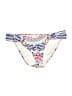 Bar III Print Ivory Blue Swimsuit Bottoms Size M - photo 1