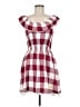 Assorted Brands 100% Rayon Checkered-gingham Red Casual Dress Size M - photo 1