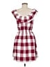 Assorted Brands 100% Rayon Checkered-gingham Red Casual Dress Size M - photo 2