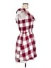 Assorted Brands 100% Rayon Checkered-gingham Red Casual Dress Size M - photo 4