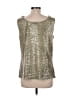 Doncaster Collection 100% Polyester Silver Sleeveless Blouse Size 12 - photo 2
