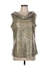 Doncaster Collection 100% Polyester Silver Sleeveless Blouse Size 12 - photo 1