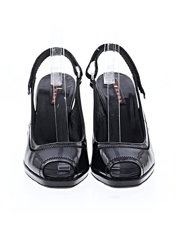 Prada Linea Rossa Patent Leather Wedges (view 2)