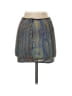 Bear Dance Houndstooth Blue Silver Casual Skirt Size S - photo 2