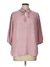 J by Joie 100% Polyester Pink 3/4 Sleeve Blouse Size L - photo 1