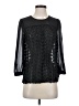Madewell 100% Polyester Black 3/4 Sleeve Blouse Size S - photo 1