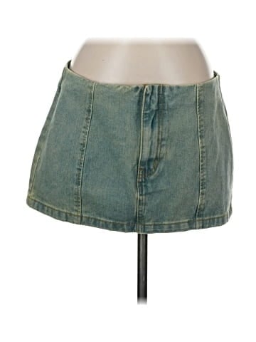 PrettyLittleThing Denim Skirt (view 1)