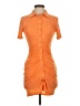 Assorted Brands Solid Orange Casual Dress Size S - photo 1