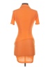 Assorted Brands Solid Orange Casual Dress Size S - photo 2