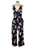 Kaileigh Graphic Blue Jumpsuit Size XXS (estimated) - photo 1