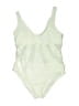 Mossimo Solid Ivory One Piece Swimsuit Size M - photo 1