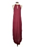 Double Zero Solid Burgundy Casual Dress Size S - photo 2