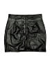 Assorted Brands Solid Black Faux Leather Skirt Size M - photo 2