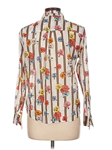Ecru Long Sleeve Blouse (view 2)