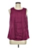 Adiva 100% Polyester Burgundy Sleeveless Blouse Size M - photo 1