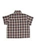 Sears Baby Plaid Burgundy Short Sleeve Button-Down Shirt 9-12 MO / 12 MO - photo 2