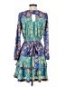 Current Air 100% Polyester Paisley Blue Cocktail Dress Size XS - photo 2