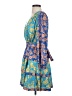 Current Air 100% Polyester Paisley Blue Cocktail Dress Size XS - photo 5