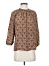 Tucker 100% Silk Brown 3/4 Sleeve Silk Top Size P (petite) - photo 1