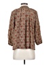 Tucker 100% Silk Brown 3/4 Sleeve Silk Top Size P (petite) - photo 2