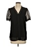 Dokotoo 100% Polyester Black Short Sleeve Blouse Size S - photo 1
