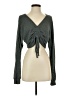 Shein 100% Polyester Green Long Sleeve T-Shirt Size 2 - photo 1