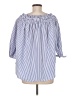 Unbranded 100% Polyester Blue 3/4 Sleeve Blouse Size M - photo 2