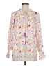Unbranded Print Ivory Long Sleeve Blouse Size M - photo 1