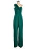 H&M 100% Polyester Solid Green Teal Jumpsuit Size 4 - photo 1