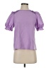 Shein 100% Polyester Purple Short Sleeve Blouse Size 4 - photo 1