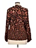 Gibson Latimer Floral Black Long Sleeve Blouse Size XL - photo 2
