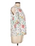 Old Navy Floral Ivory Short Sleeve Blouse Size L - photo 4