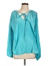Ramy Brook 100% Polyester Teal Long Sleeve Blouse Size 10 (estimated) - photo 1